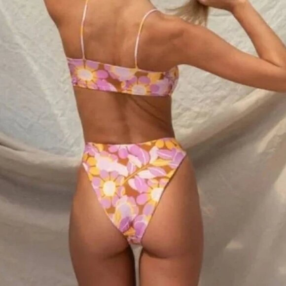 Stone Fox‎ Swim Sumatra Bikini Bottom in Retro Pop Small NWT - Picture 2 of 9
